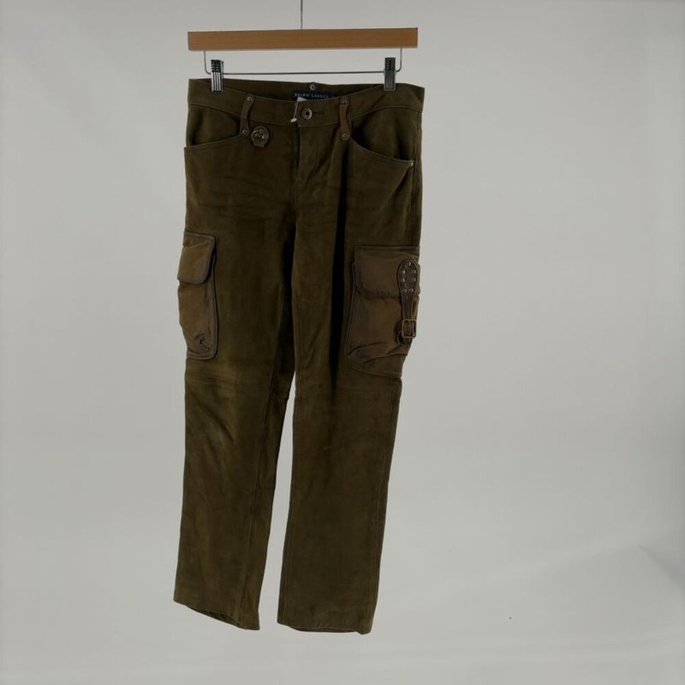 Ralph Lauren Suede Sleek Skinny Jeans